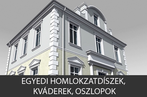 Egyedi homlokzatdíszek